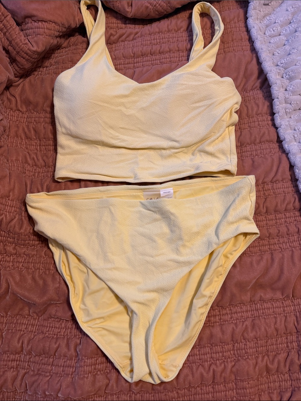 Light Yellow Two-Piece Bikini Set